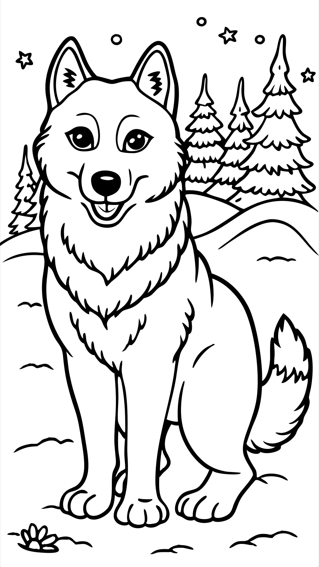 husky coloring pages